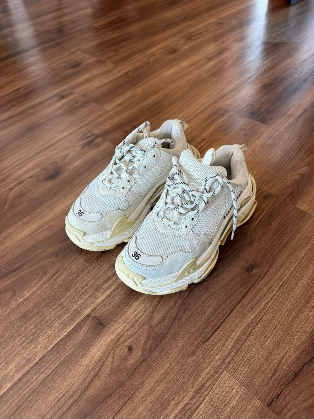 Balenciaga Triple S sneakers in white/cream